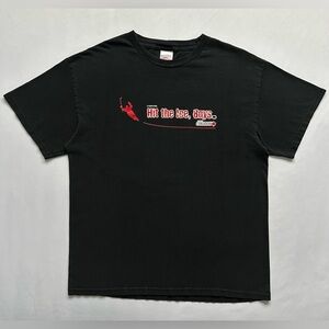 Molson Canadian Beer 2000s Hockey Graphic Saying T-Shirt